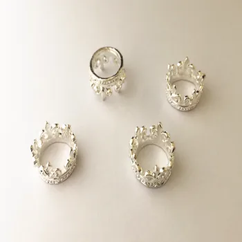 

10pcs/lot 20mm silver color crown Charms necklace pendant mini pendant connector Charms accessories
