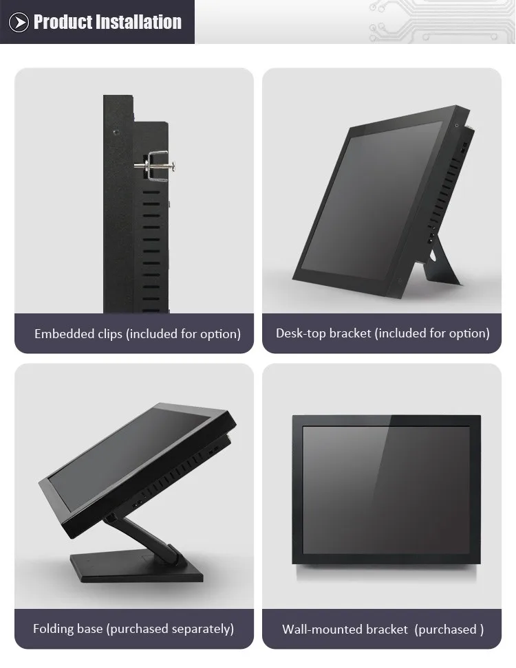 Сканер отпечатков пальцев Tablet PC 12 дюймов все в одном сенсорный экран ПК, планшетный ПК с dvi, WI-FI, Bluthooth, вход питания