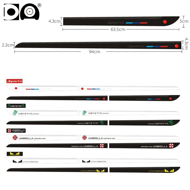 Автомобильная дверь удлинить анти-столкновения полосы черный/белый для Mitsubishi ASX Lancer Outlander L200 Mirage CUV Shogun Galant Colt