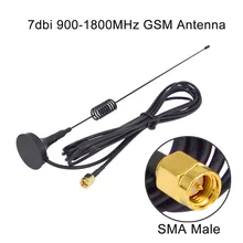 10 шт. 7dbi-8dbi GSM антенна 900-1800 МГц магнитное основание SMA обжим разъема RG174 3M усилитель сигнала