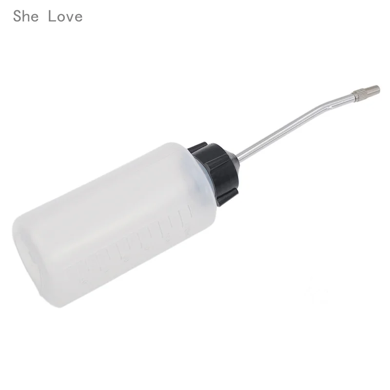 

She Love Iron Head Plastic Oiler Refueling Machine Tool Beak Empty Oil Bottle Oiler 120ml Long Mouth Plastic Oiler