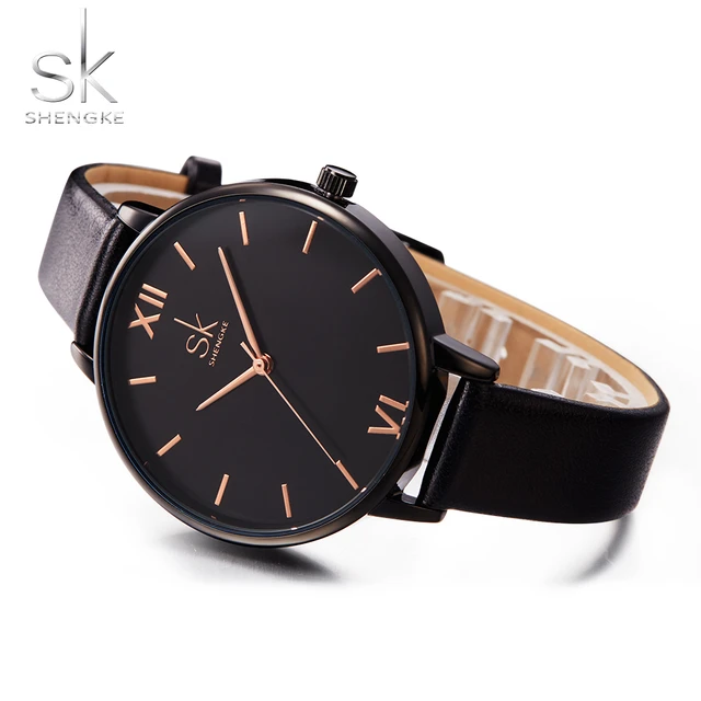 Shengke Women Watches Causal Women Leather Watch Mixmatch Ladies Watch Black Lea Shengke Women Watches Causal Women Leather Watch Mixmatch Ladies Watch Black Lea