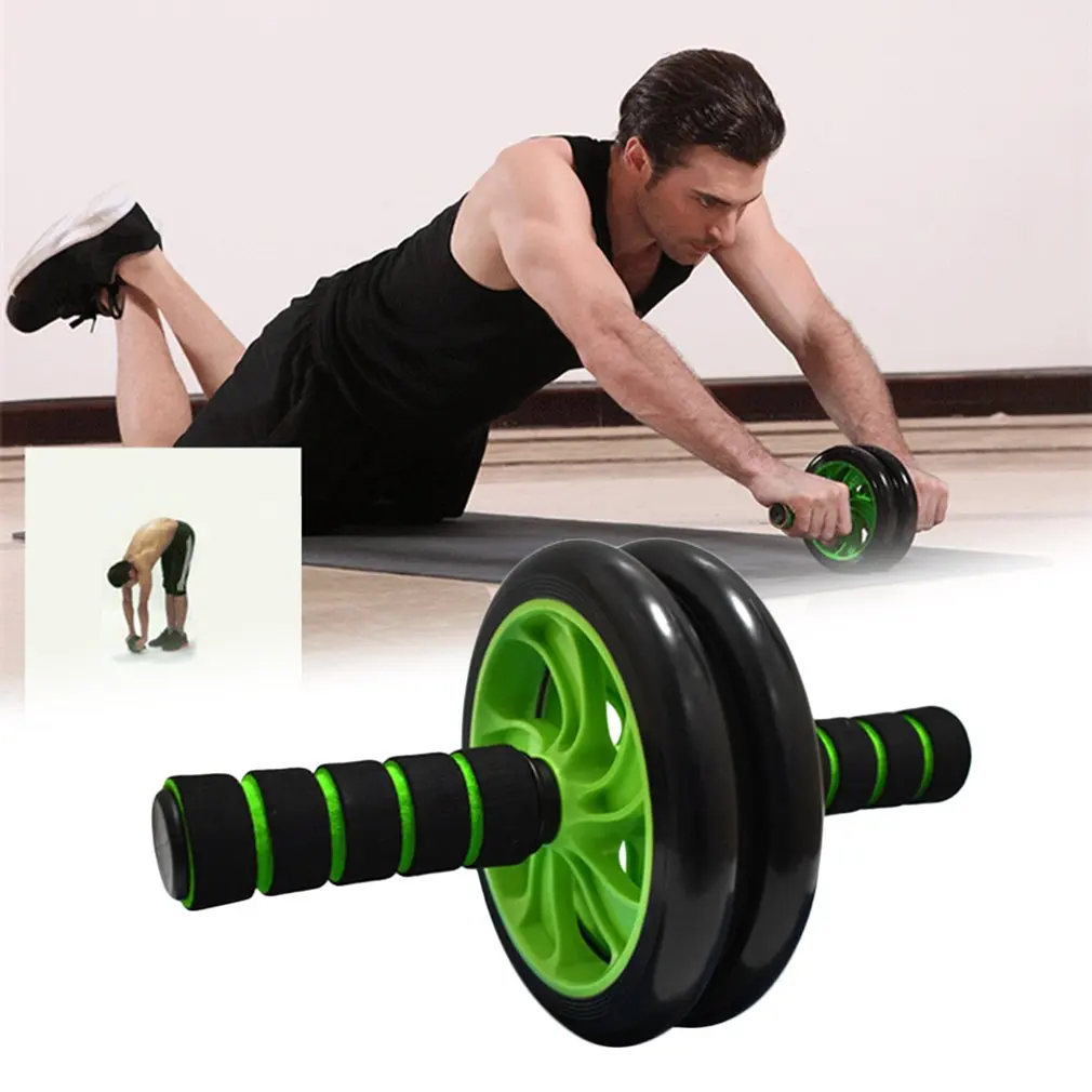 Универсальный двухколесный брюшной мышцы сила тренажер практичный ролик тренажерный зал оборудование для домашнего фитнеса для мужчин