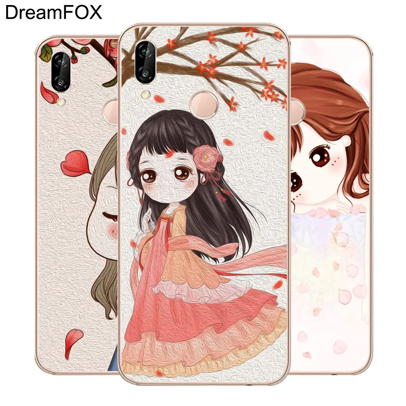 DREAMFOX M184 Мягкий силиконовый чехол из ТПУ с рисунком маленькой девочки для huawei Honor 6A