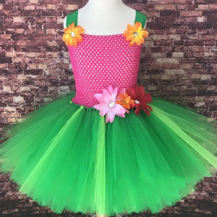 

Bohemian Style Children's Flower Girls Princess Party Tutu Ball Gown Dress Halloween Cosplay Photography Costume