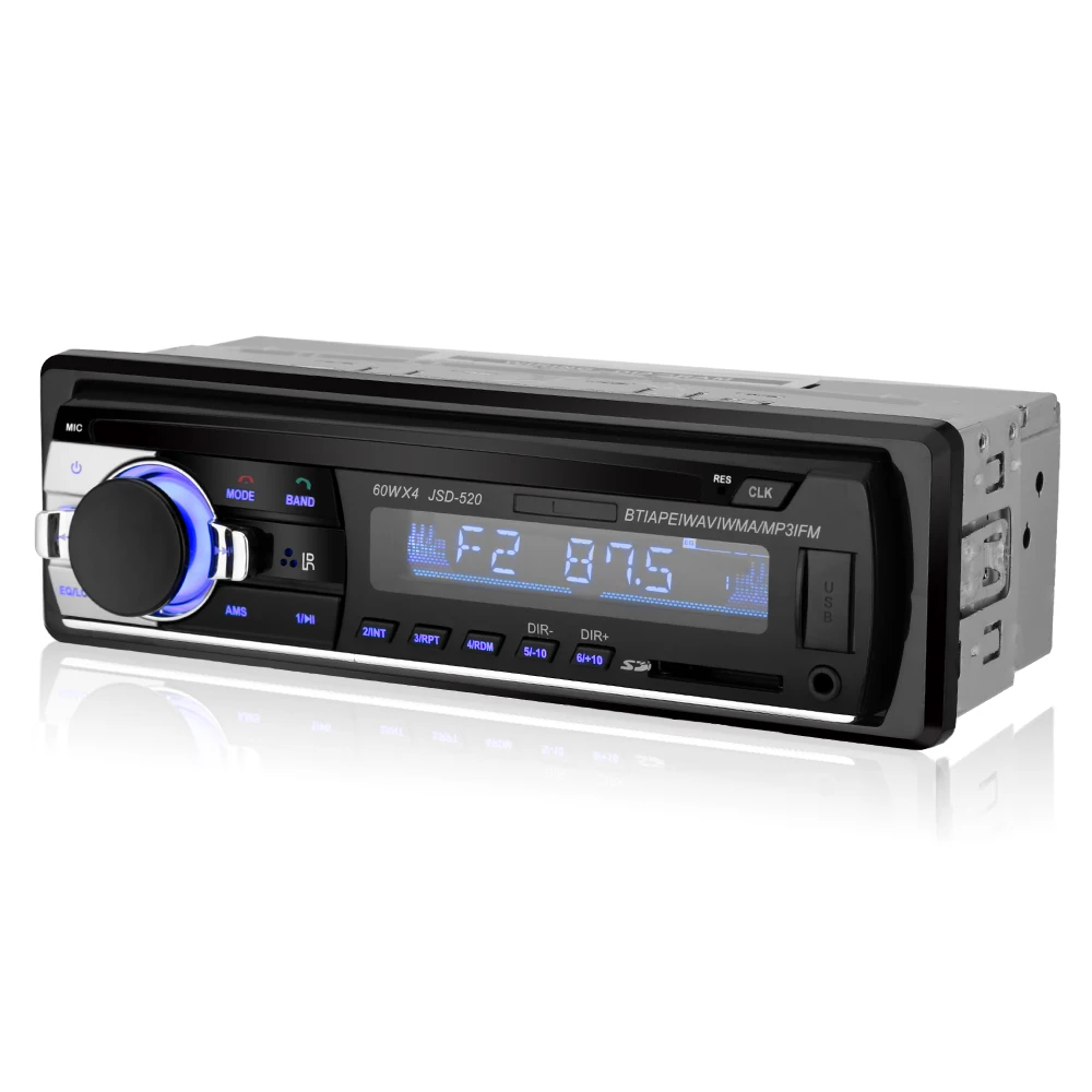 1 Din 12V Car Radio Stereo Player MP3 JSD-520 Multimedia Car Audio Player With Bluetooth Remote Control Autoradio USB TF AUX 1 Din 12V Car Radio Stereo Player MP3 JSD-520 Multimedia Car Audio Player With Bluetooth Remote Control Autoradio USB TF AUX