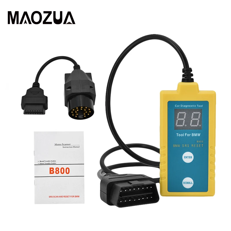 #*Cheap Professional OBD Diagnostic Tool B800 Airbag SRS Reset Scanner Fit 1994 2003 BMW Car Vehicle Airbag Car Electronic Repair Tool