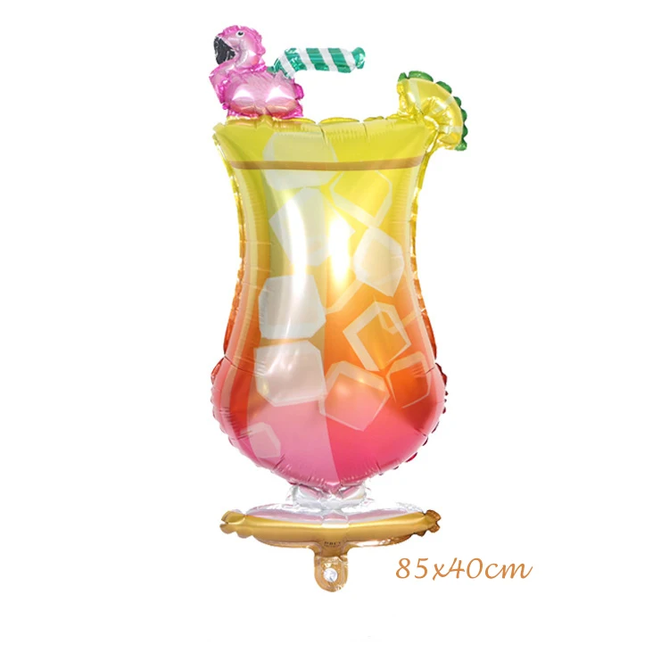30-й день рождения Золотая Корона бокалы для шампанского Бутылка для виски фольга Воздушные шары школьные вечерние металлические вечерние шары - Цвет: Big pink wine glass