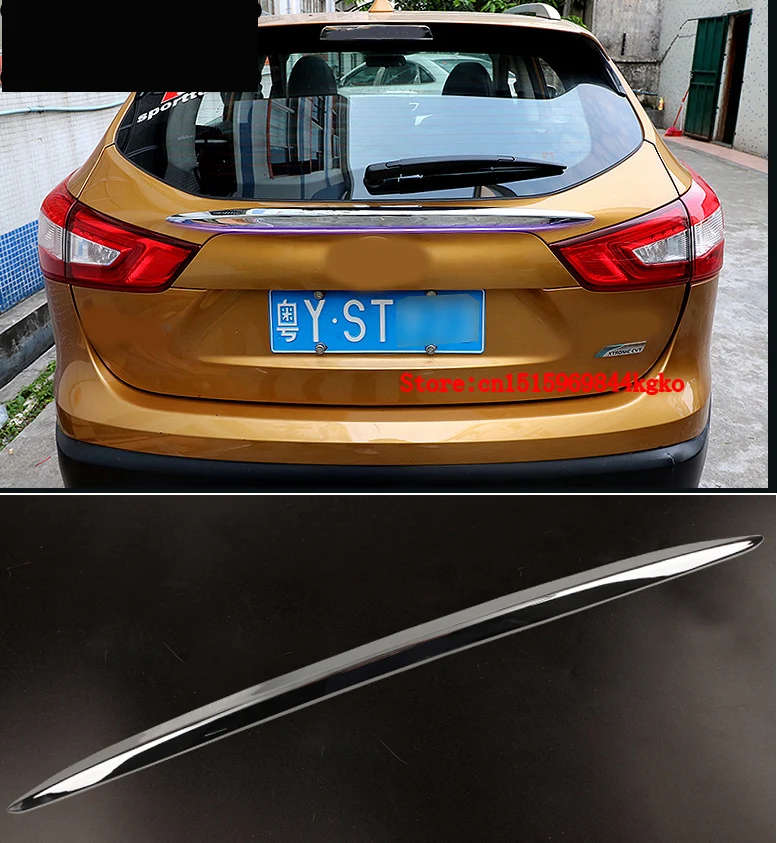 Аксессуары для nissan QASHQAI J11 2014-2016 хромированный задний люк багажника LIFTGATE дверь