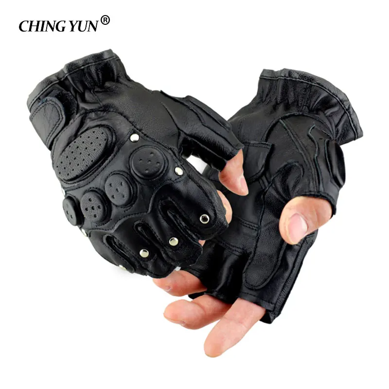 Free shipping!!!tactical gloves male semi-finger protective ride Non-slip leather gloves Fighting gloves Mitts 