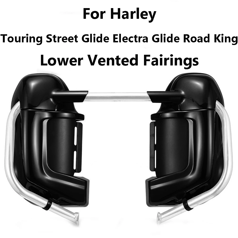 Для Touring Electra Glide Road King Street Glide Ultra FLTR 1983-2013 яркие черные гетры для ног вентилируемый обтекатель бардачок