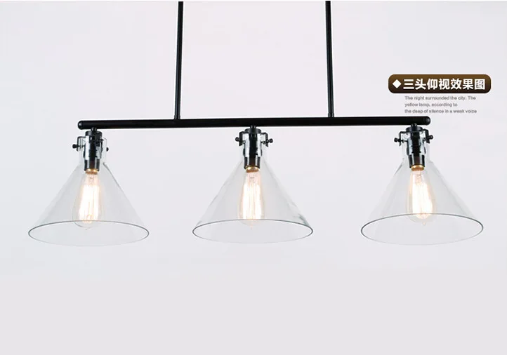 Винтажные светодиодные подвесные светильники в стиле Лофт RH, подвесные лампы в скандинавском стиле, промышленные подвесные лампы E27, лампа из стекла 110 В/220 В, домашнее освещение ZDD0072
