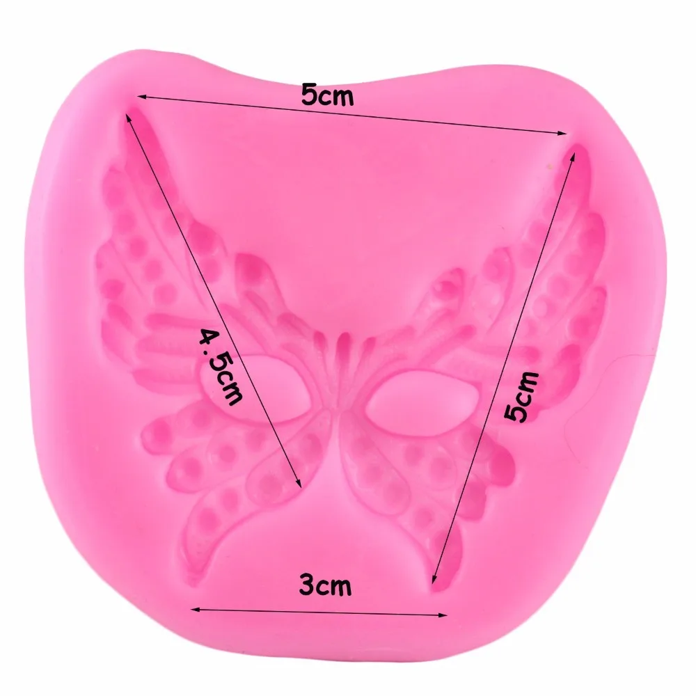 Mujiang Маскарадная маска силиконовая форма для выпечки кексов инструменты для украшения тортов из мастики конфеты из сахара форма для шоколадной мастики