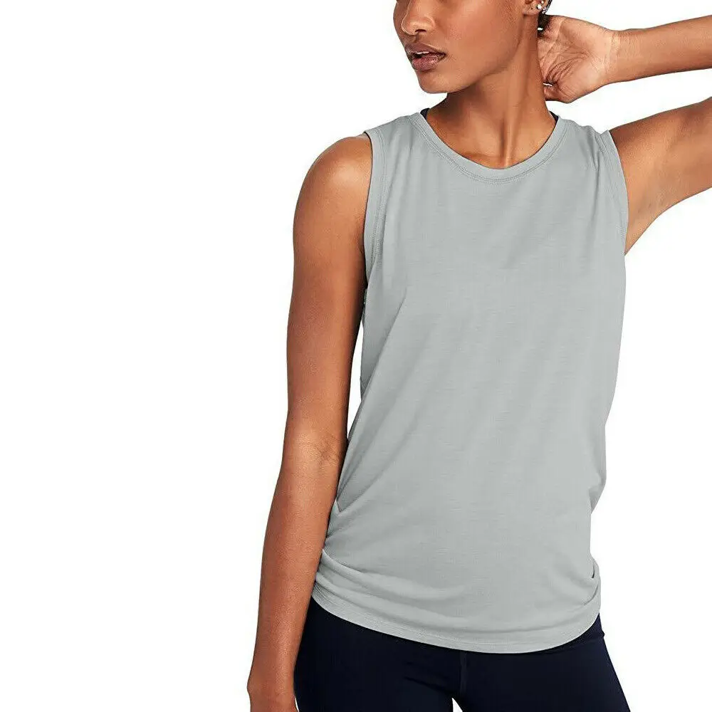 Women Sport Vest Fitness Tank Top Athletic Undershirt Yoga Gym T-Shirt Quick Dry