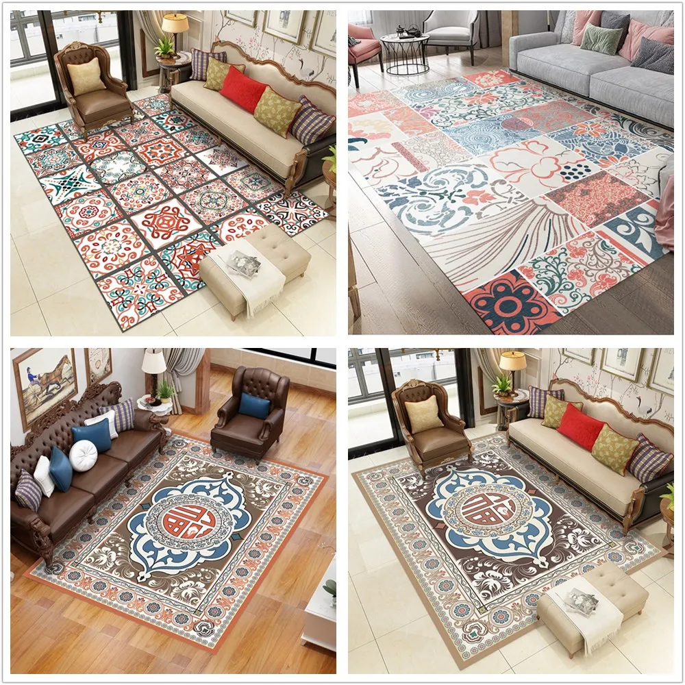 الراقية السجاد لغرفة المعيشة أريكة الجدول منطقة البساط ديكور المنزل الطابق حصيرة السجاد غرفة الاطفال المضادة للانزلاق الحصير غرفة نوم Berside ...