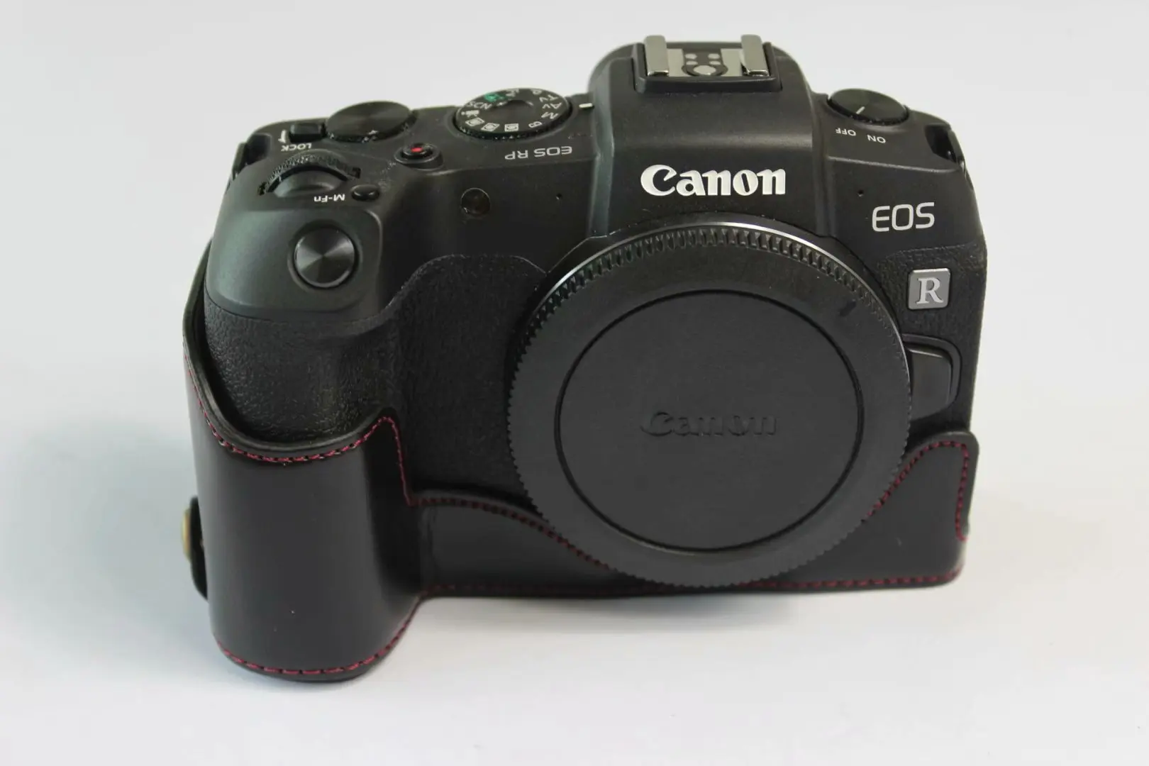 Черный/кофе/коричневый камера из искусственной кожи чехол для Canon EOS RP EOSRP половина тела крышка Нижняя чехол s с ремешком