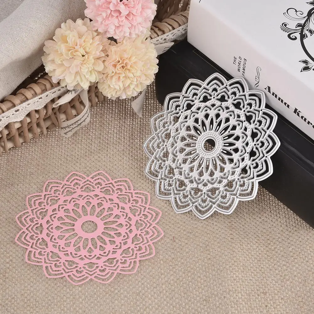 

Flower Metal Cutting Dies For Scrapbooking Diy Handcraft Embossing Dies Cuts For Card Marking Invitation Cards Decor