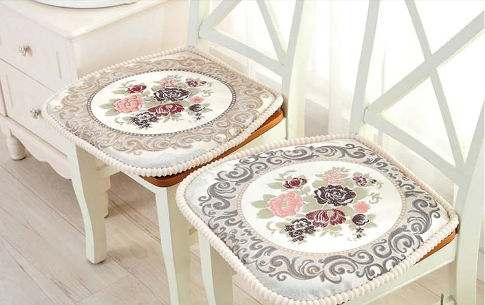 

lovely plush removable and washable seat cushion non-slip dining room for home square mat dining chair seat cushion LFB930