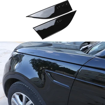 

2pcs Balck Car accessories Interior Side Wing Air Flow Fender Intake Vent Pad Trim Panel Cover For Land Rover Discovery 5 17-18