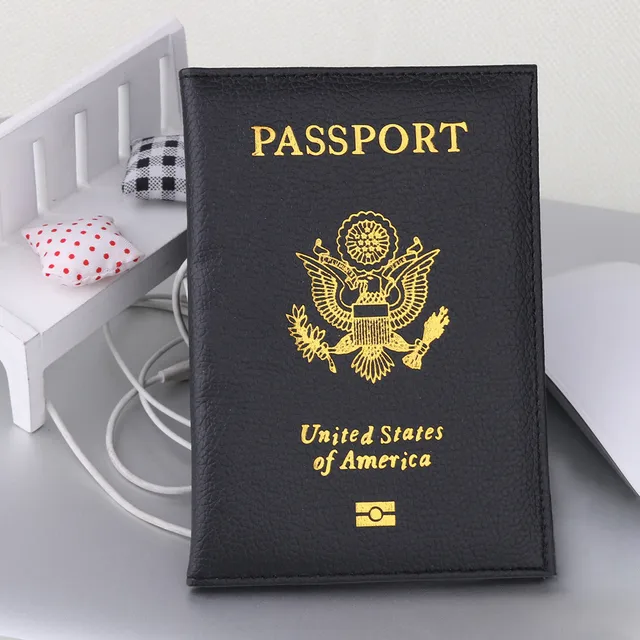 Travel Cute USA Passport Cover Women Pink USA Passport Holder American