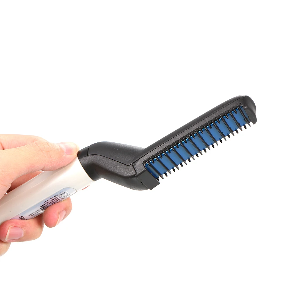 Мульти-функциональный мужской Быстрый стайлер для волос Расческа для завивки выпрямляющая Массажная расческа модный инструмент для