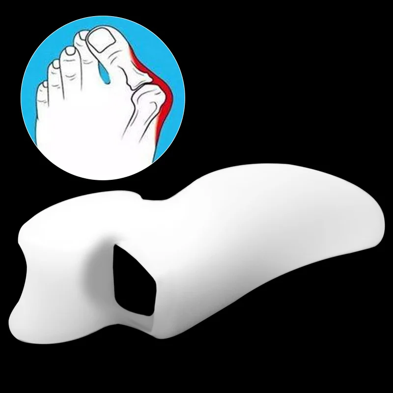 2pcs=1Pair Gel Foot Care Tool Bunion Corrector Bone Big Toe Protector Hallux Valgus Straightener Toe Spreader Pedicure