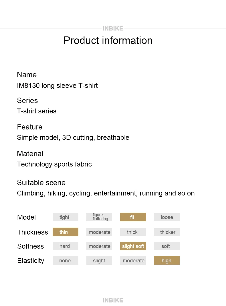 INBIKE, мужская рубашка с длинным рукавом, велосипедная Джерси, велосипедная базовая одежда, дышащая, крутая, сетчатая, для бега, фитнеса, спортивная одежда