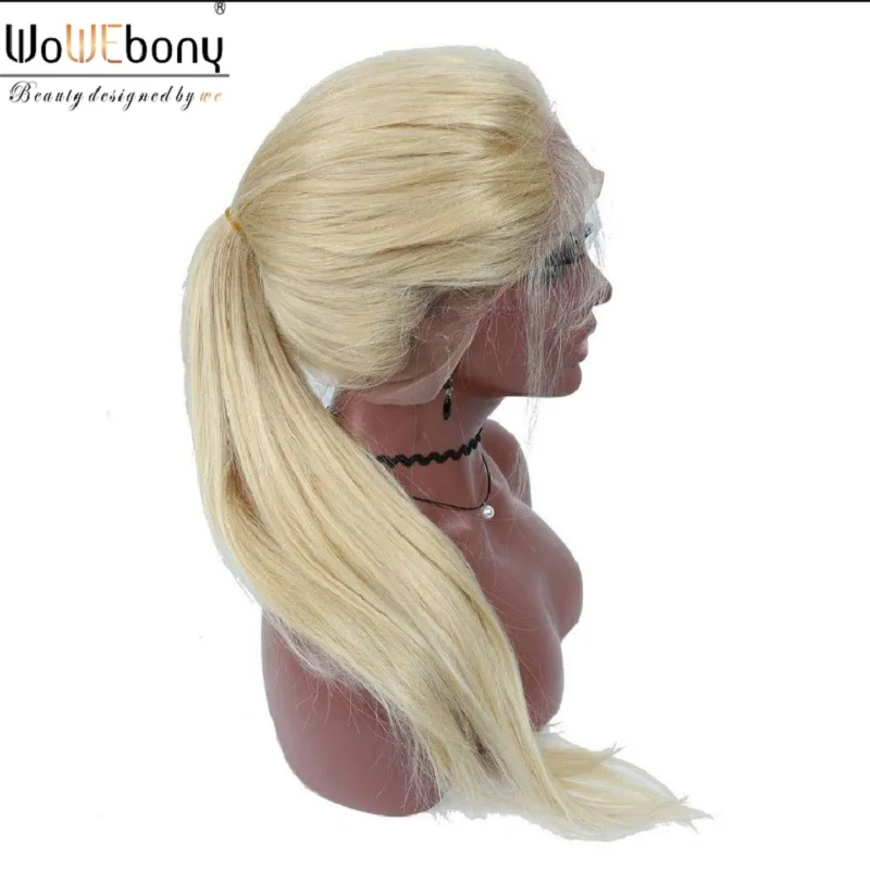 

Straight 613 Blonde full lace human hair wigs Remy Hair Brazilian Full Lace Wig Baby Hair Pre Plucked Hairline High-end Hair Wig