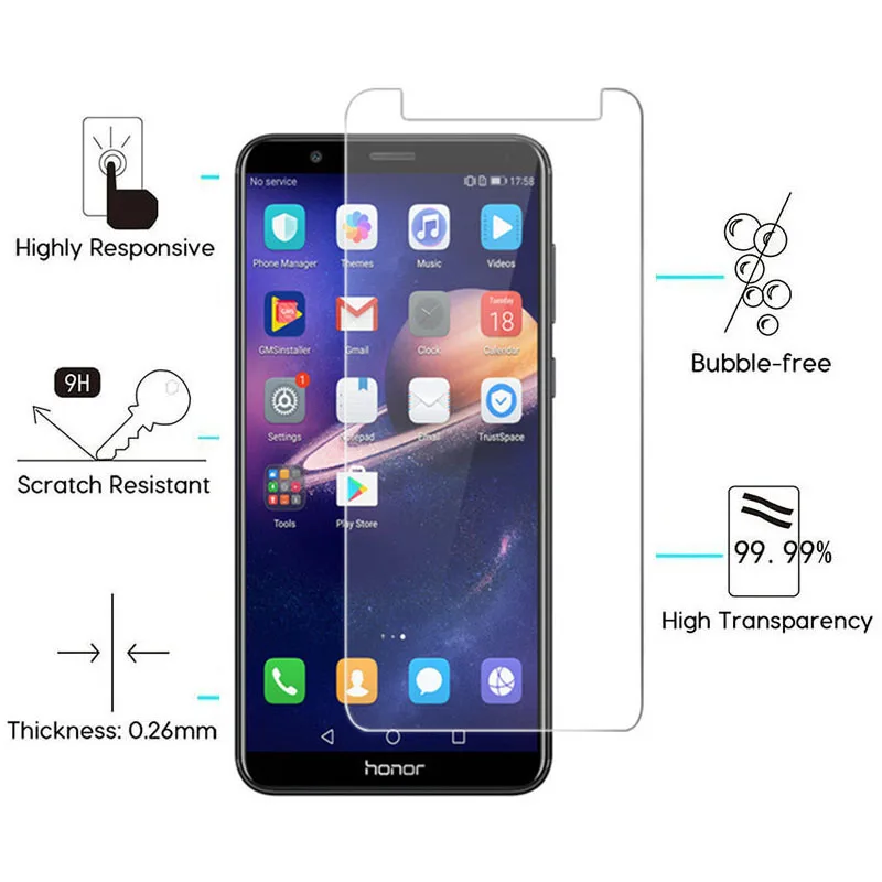 Защитное стекло Honor 7a Dua l22 5 45 для Huawei 7c Pro 7 s Huavei Huawey Hono a7 c7 s7 a c 7apro 7cpro Flim 9H|Защитные