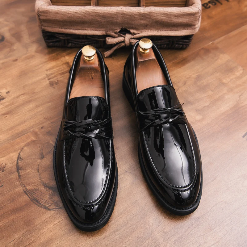 men designer formal leather shoes slip on unique dress male footwear wedding italian luxury brand elegant oxford shoes for men (32)