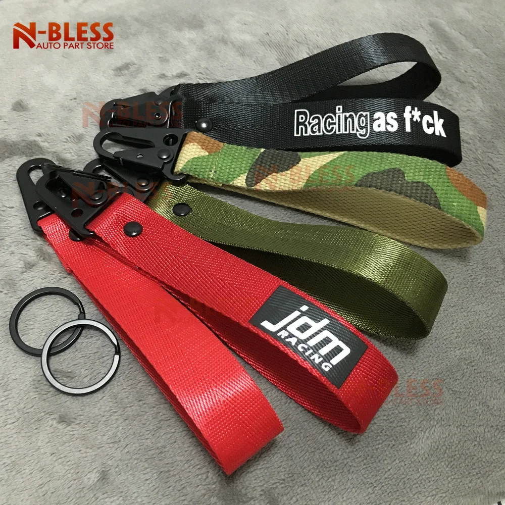 

Stainless steel button Auto Racing Keyring for JDM Car Motorcycle Keychain Key Ring use for car keys house keys office keys