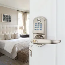 Código Digital Sin Llave Electrónica Teclado Puerta de Entrada de Bloqueo de Seguridad para el hogar ID Lector contraseña código de cerrojo de resorte NSD-TL-OS8015TM