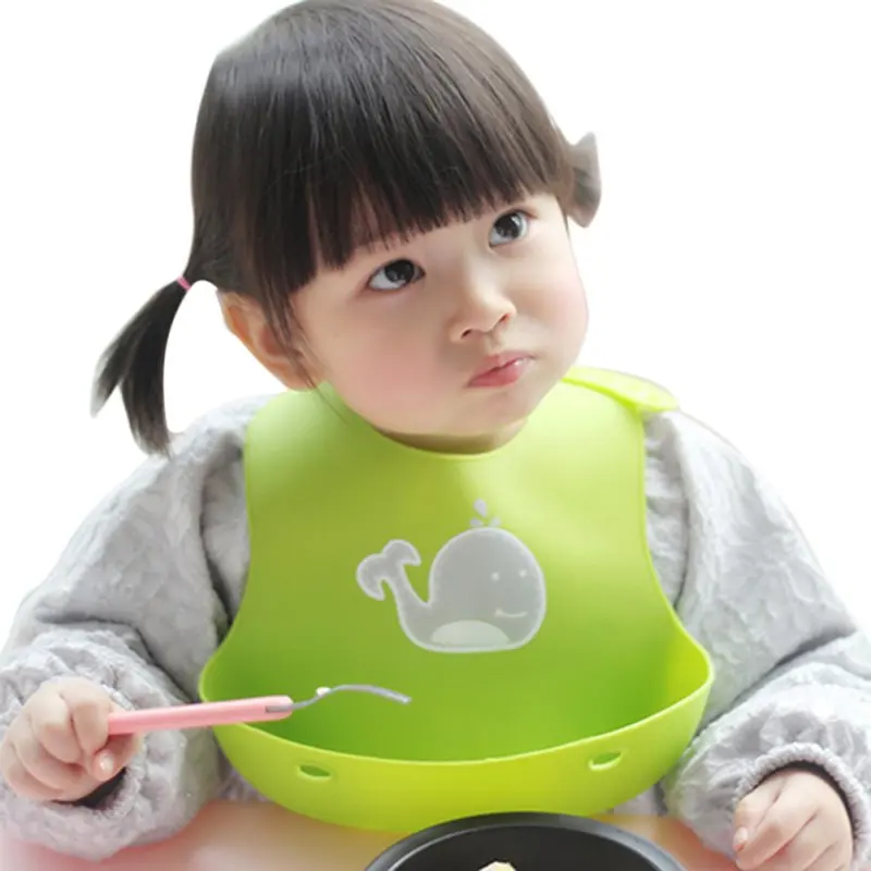 

Selling Baby Bibs Cartoon Prints Kids Silicon Bib Child Adjustable Waterproof Bibs Baby Feeding Tools