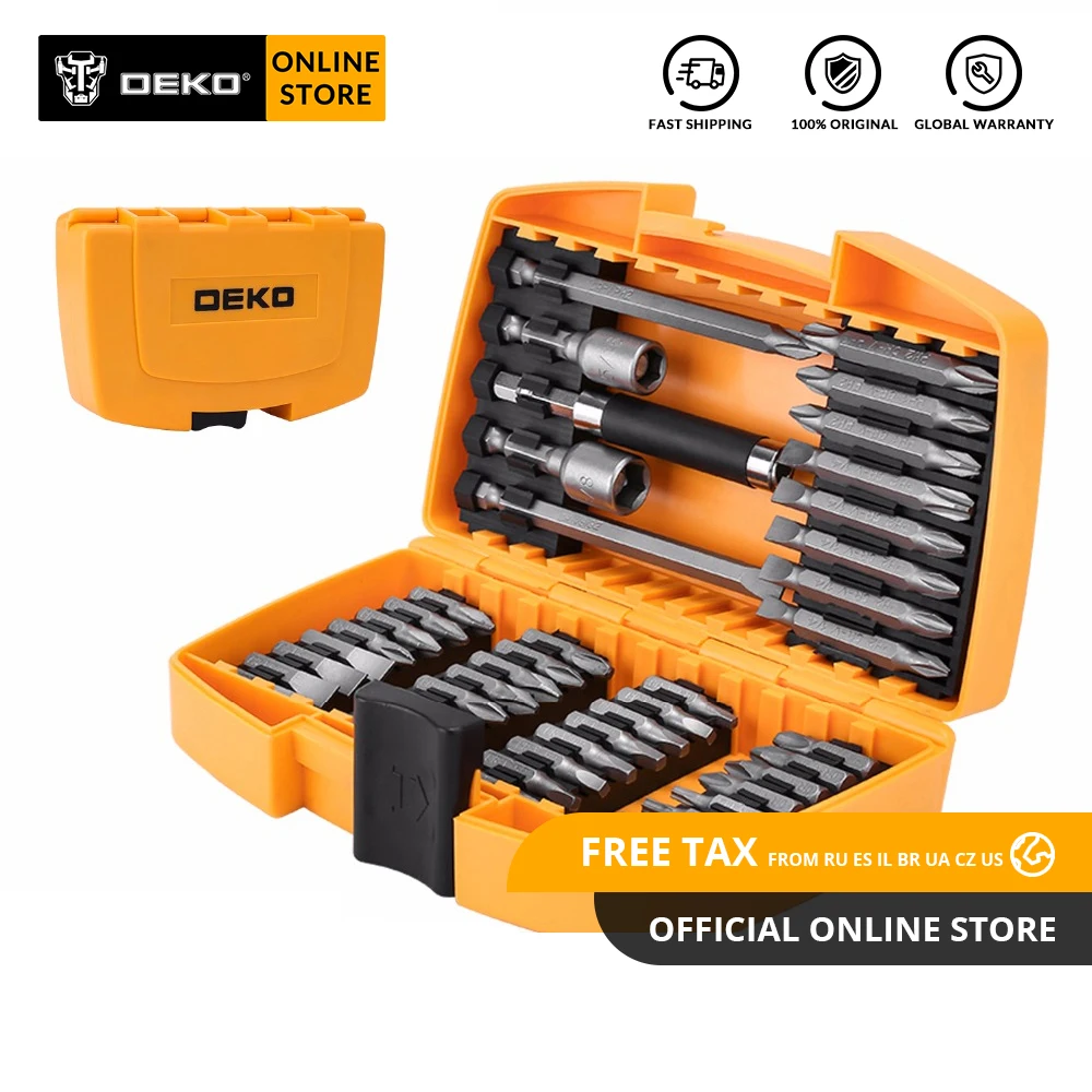 DEKO PPTZ46 Hand Tool Kit 46pcs Phillips/Slotted/Torx Bits Screwdriver Set With Magnetic Multi Tool Home Appliance Repair DEKO PPTZ46 Hand Tool Kit 46pcs Phillips/Slotted/Torx Bits Screwdriver Set With Magnetic Multi Tool Home Appliance Repair