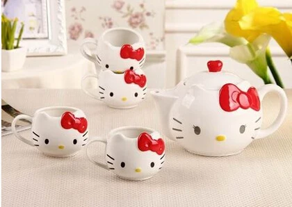 

Free Shipping, Hot Selling, 5pieces/lot High Quality Tea Pot Set, Tea Kettle, Novelty Tea Set, Porcelain Tea Set