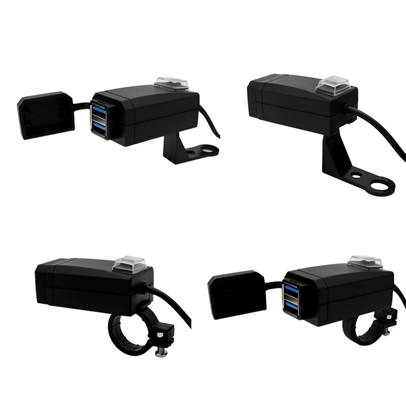 Nordson Universal 12V Waterproof Motorcycle Charger Moto equipment Dual USB Port Change Power Supply Adapter for Phone Mobile