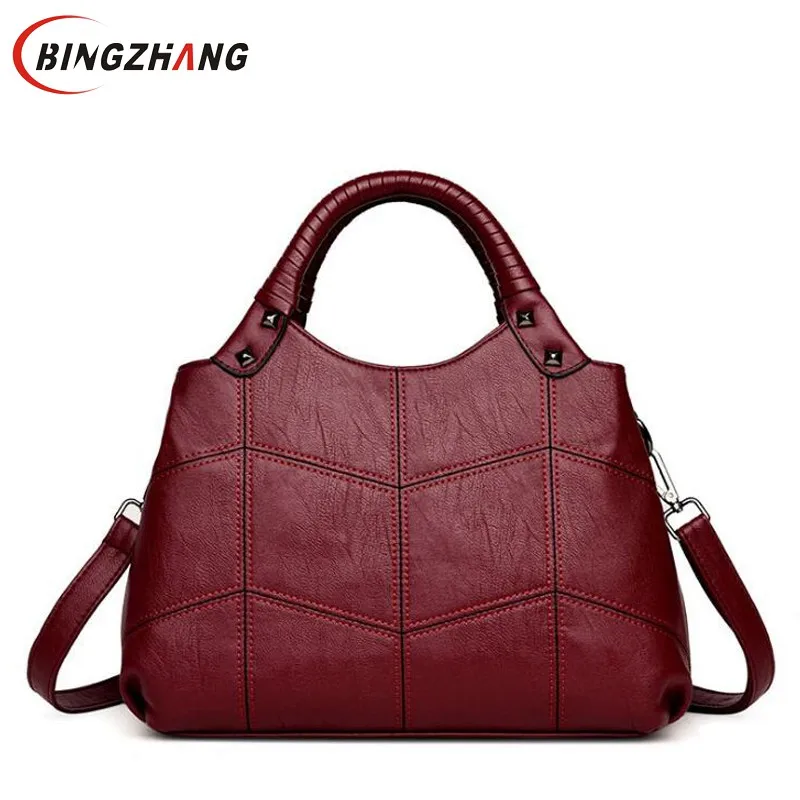 

Brand Half moon bag Leather luxury handbags women bags designer Embroidery ladies hand bag Wristlets Sac a main femme L4-3325