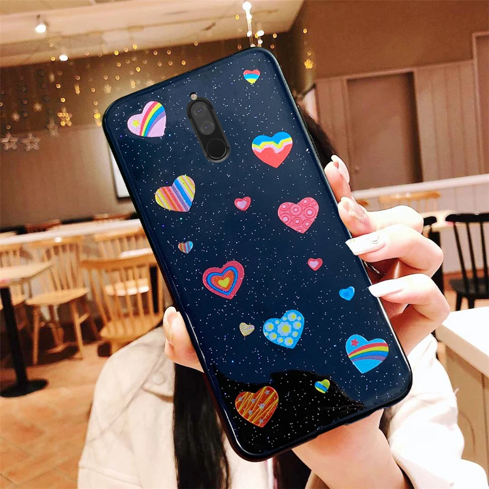 

Case For Huawei Mate 10 soft cover crystal Rainbow Love Case Cover For Huawei mate 10 Lite Pro Phone Case