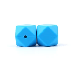 Eco-Friendly Hexagon Silicone Baby Teething Beads - BPA Free (10 Pack) (KAT039-7)