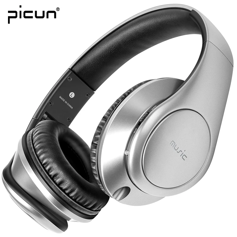 Picun P7 Беспроводное Bluetooth Наушники Музыка Тяжелый Бас Гарнитуры С Микрофоном