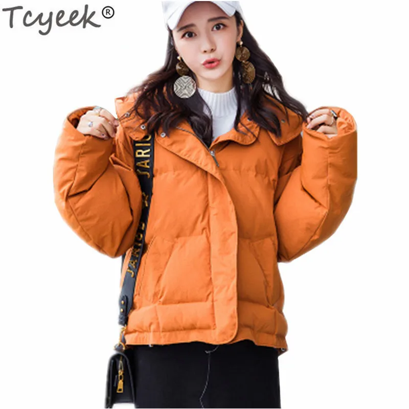 Tcyeek green Dames Black Hiver Vêtements Coton yellow 2019 rust Lâche À lotus Jaqueta Lwl617 Manteau Red Parkas Style Capuchon Veste Manteaux Femmes Feminina white Femelle Vers Le Bas tsdxBhQrC