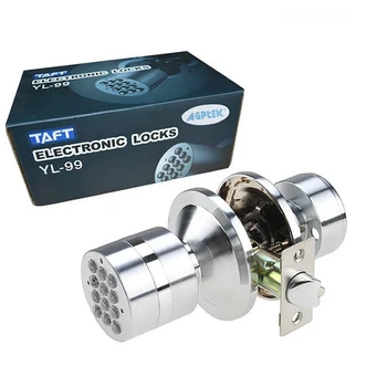 

kirsite Keyless Digital keypad password Door Lock Code Electronic Entry Security Safety Keyless Lock Silver
