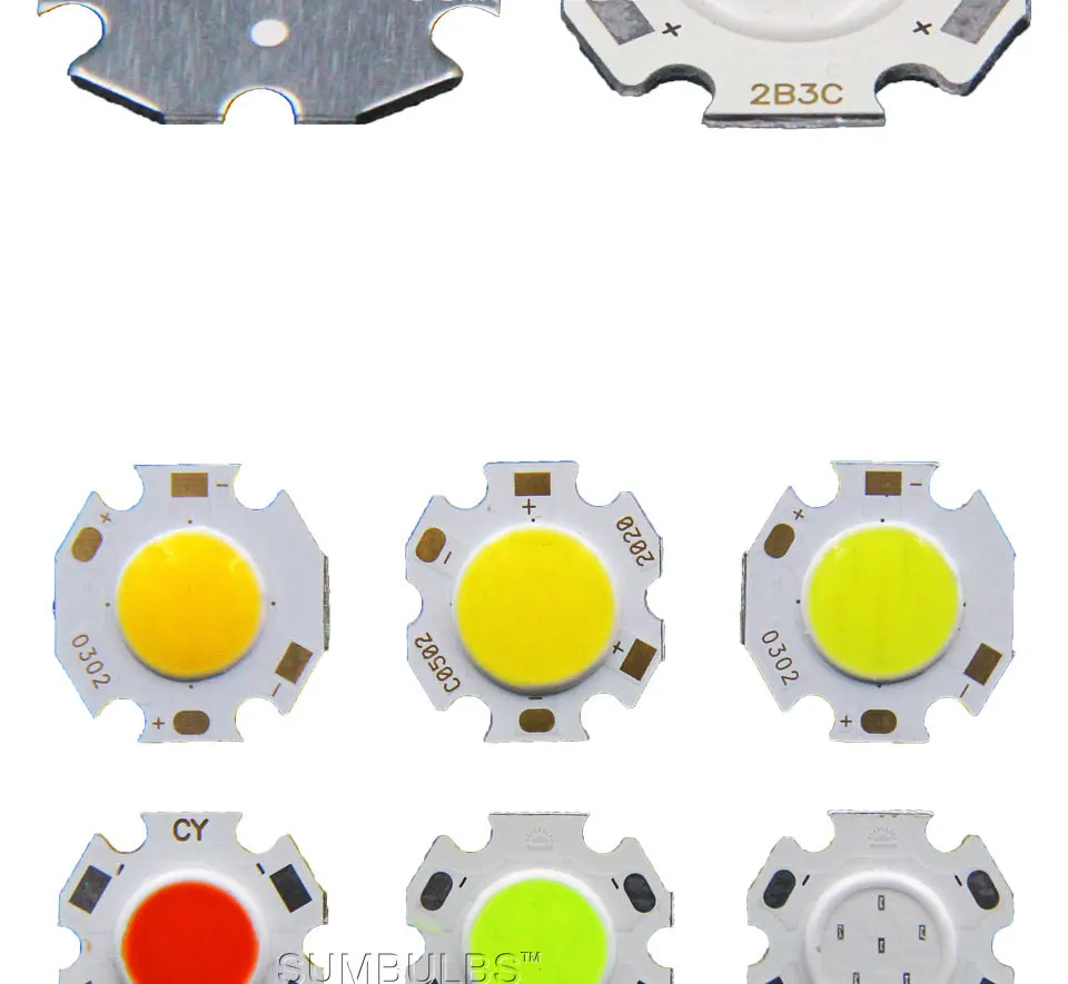 3w 5w 7w LED chip on board cob light source spotlight downlight bulb (4)