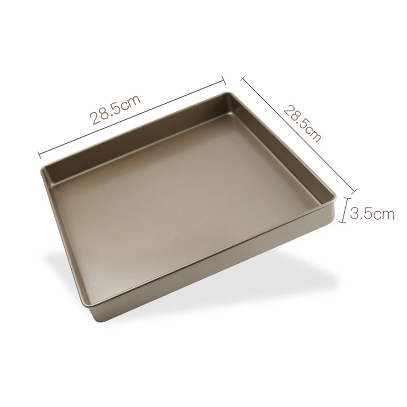 1 Pcs Non-stick Square Baking Tray Pan 11 Inch Cake Bread Oven Pizza Biscuit Kitchen Tool WXV Sale |