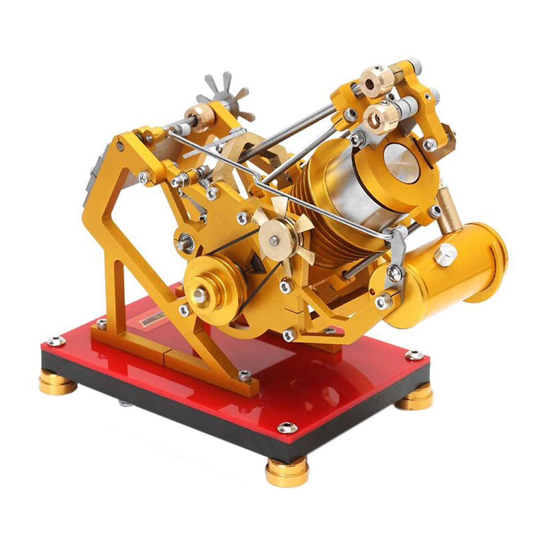 Tipo de succión de metal y motor de vacío Stirling modelo de motor de prueba de juguetes para niños de Aprendizaje Temprano Ciencia Educativa - 1
