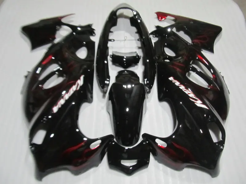 

Red flames balck Fairings set for SUZUKI GSX600F GSX750F 96 03 06 GSX600 750F GSXF600 Katana 1996 2003 2006 Fairing kit YD08