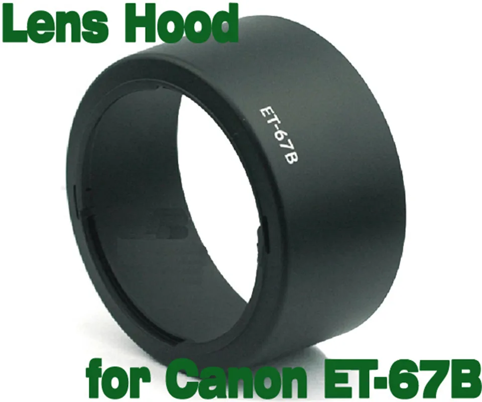 COMLYO Lens Hood ET-67B ET67B Camera Lens Hood for Canon EF-S 60mm f/2.8 USM Macro lens Bayonet Mount Camera Accessories