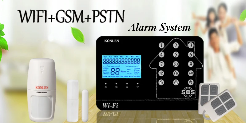 WIFI GSM PSTN Home Alarm System (1)