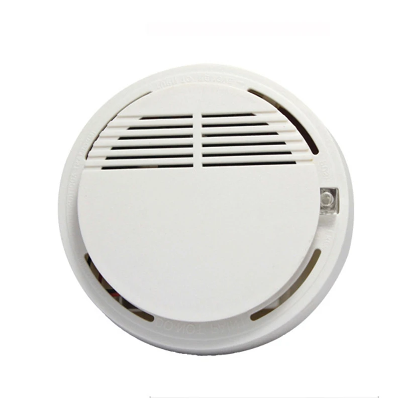 

2Pcs/Set Security-Smoke Detector Fire Alarm Sensor Monitor for Home Security Photoelectric Smoke Alarm Independent Smoke Sensor
