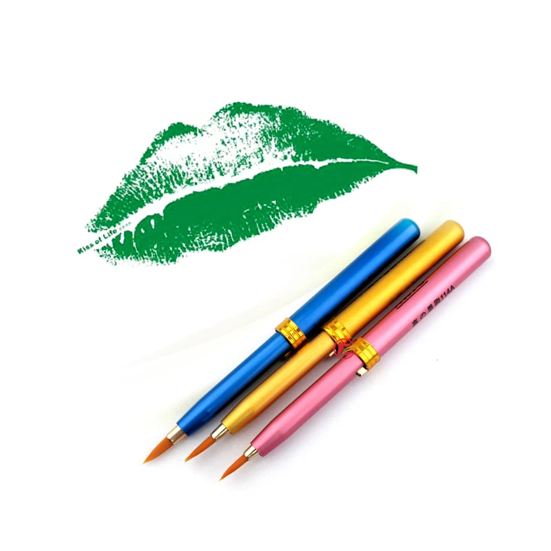 1 Pcs Retractable Compact and portable Lip Brush Cosmetic Lip Brushes